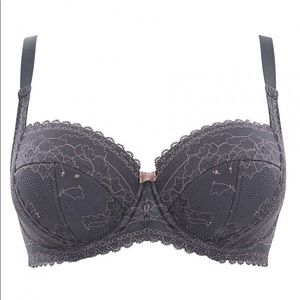 Panache Petra bra 32H NWT charcoal